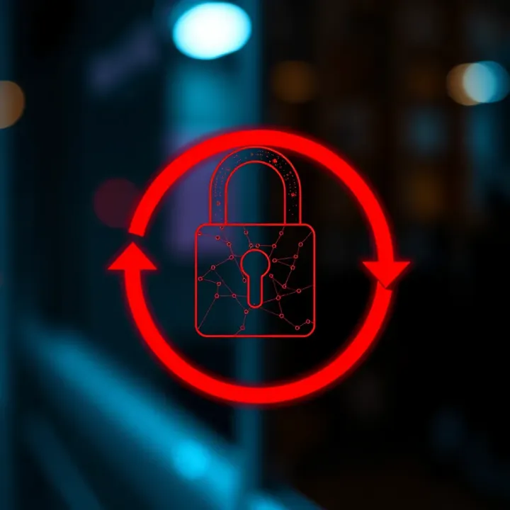 Illustration of a secure lock symbolizing account deactivation and privacy