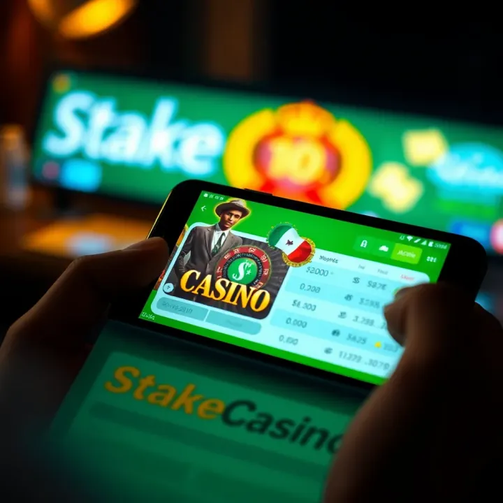 Accessing StakeCasino via OldMobile for Nigerian Users Mobile device displaying StakeCasino interface on OldMobile platform with Nigerian currency symbols