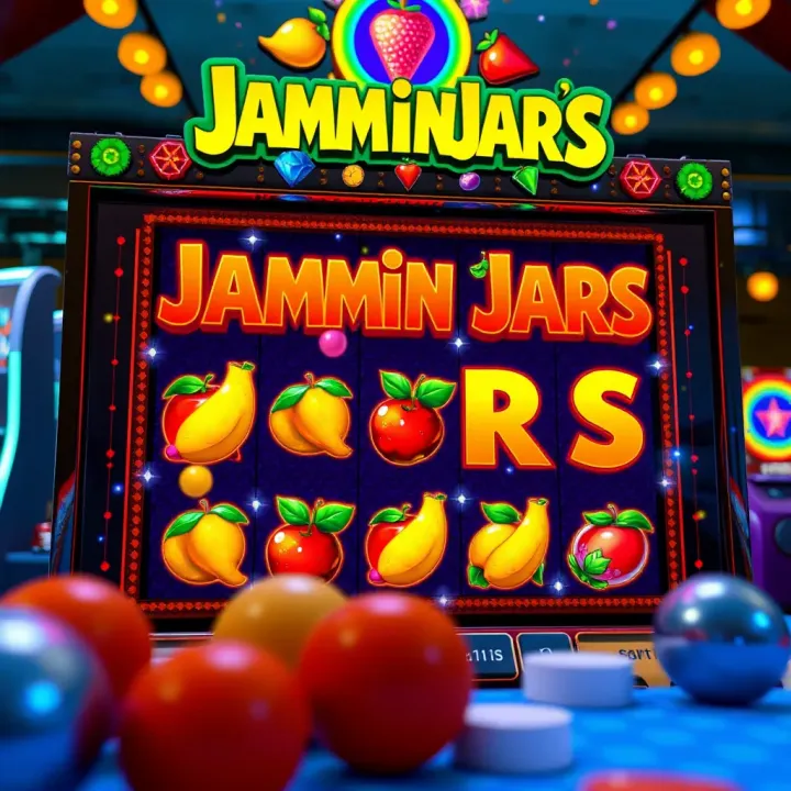 Vibrant Jammin Jars slot game screen showcasing colorful fruits and dynamic gameplay on StakeCasino platform