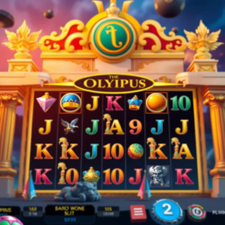 Visual representation of the Gates of Olympus slot game interface highlighting key features and symbols