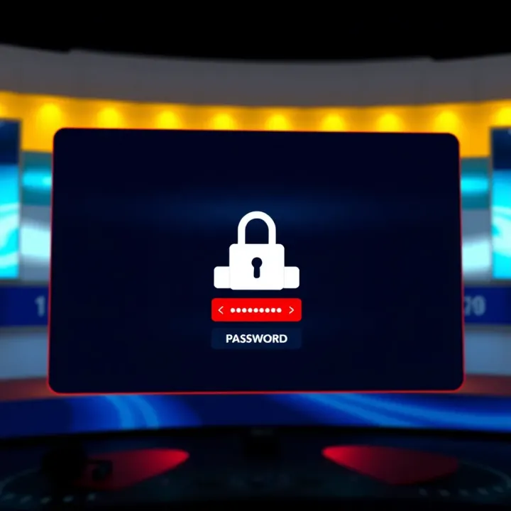 Illustration of secure login screen with password protection on iLOT Bet platform