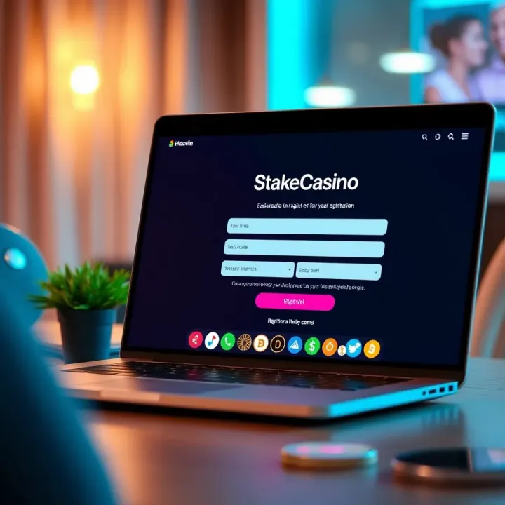 Illustration of a digital registration form on a laptop screen with Nigerian currency icons