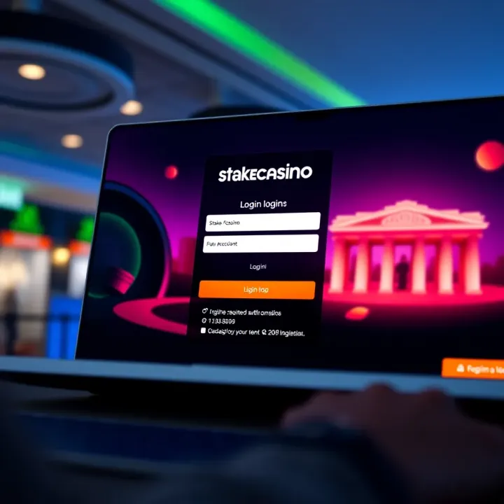 Secure Login to StakeCasino for Nigerian Accounts Login screen of StakeCasino with secure authentication features highlighted
