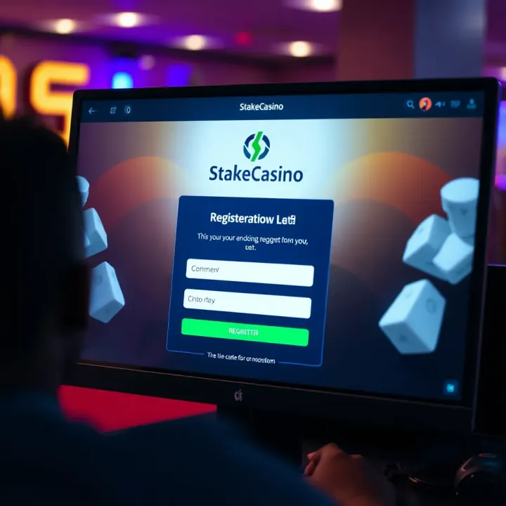 Registering on StakeCasino: A Guide for Nigerian Players User interface showing registration form on StakeCasino platform for Nigerian players
