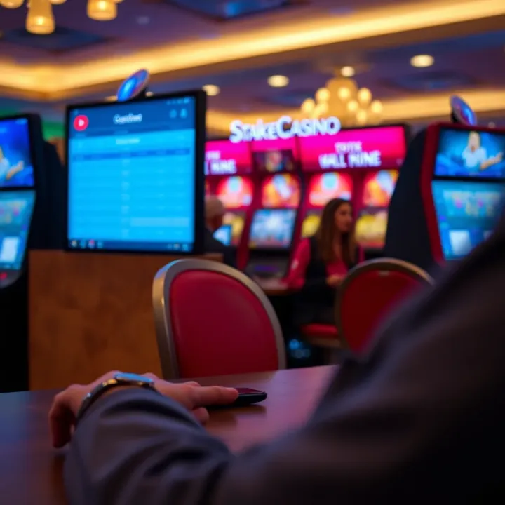 User navigating StakeCasino withdrawal options on a digital device