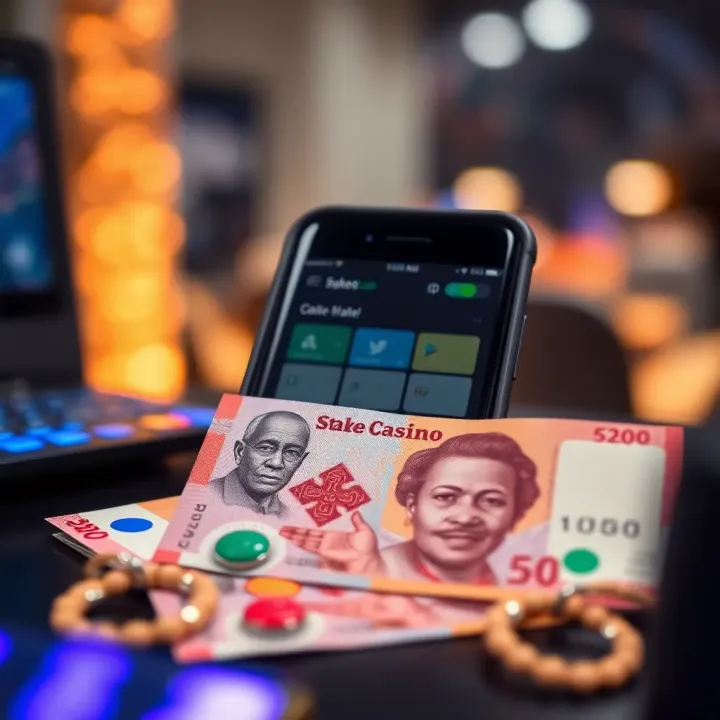 Digital wallet and Nigerian currency notes symbolizing local payment options for online casino