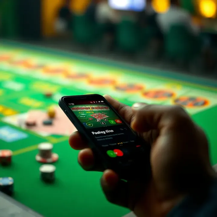 Mobile device showing smooth betting experience on Old StakeCasino Mobile Lite in Nigeria