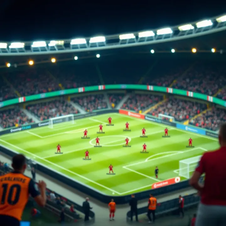 Premier League Tactical Formation and Strategy Overview A detailed tactical football formation chart highlighting team strategies in Premier League matches