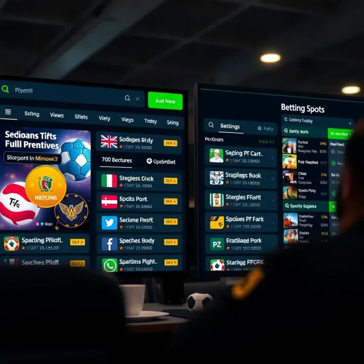 Exploring Betting Options on SportyBet Nigeria Display of various sports betting options available on SportyBet platform