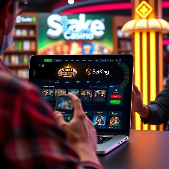 User interacting with online betting platform showing payment and support features