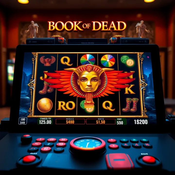 Screenshot showcasing the Book of Dead slot game interface on StakeCasino platform