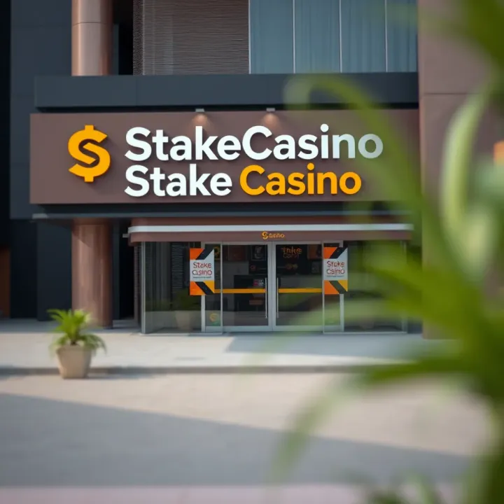 Exterior view of StakeCasino's local office in Kano with signage and modern architecture