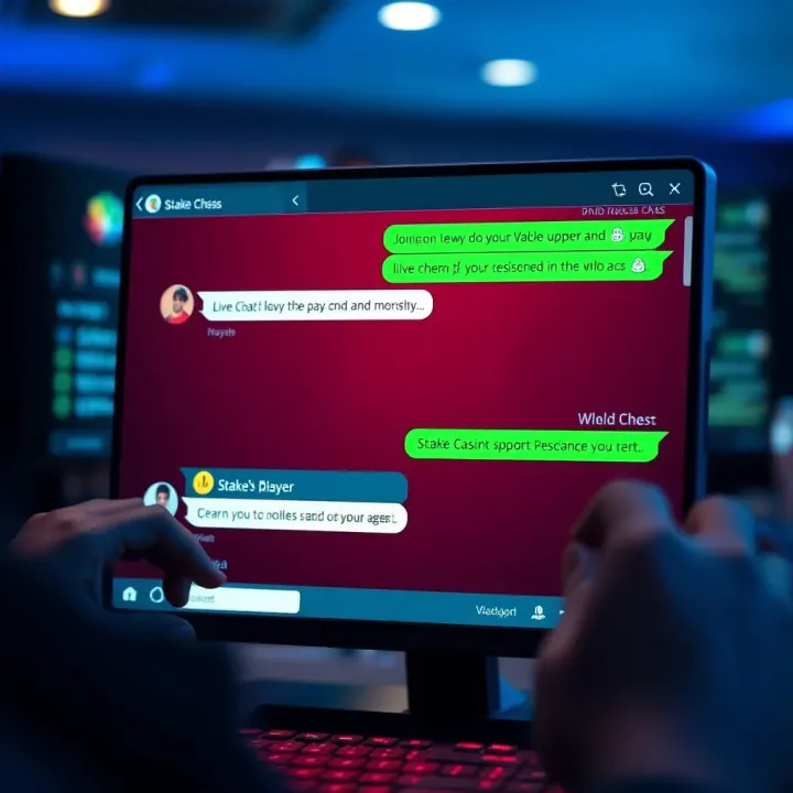 Live chat window showing conversation between Nigerian player and StakeCasino support agent