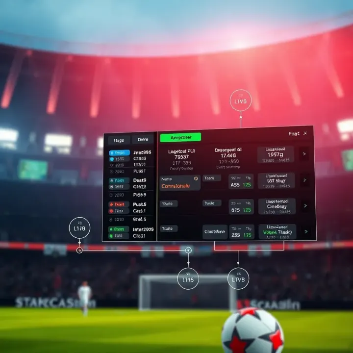 Graphical illustration of real-time data flow for live score updates in online betting