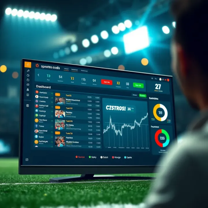 Dashboard showcasing sports betting odds and risk management tips on a digital platform