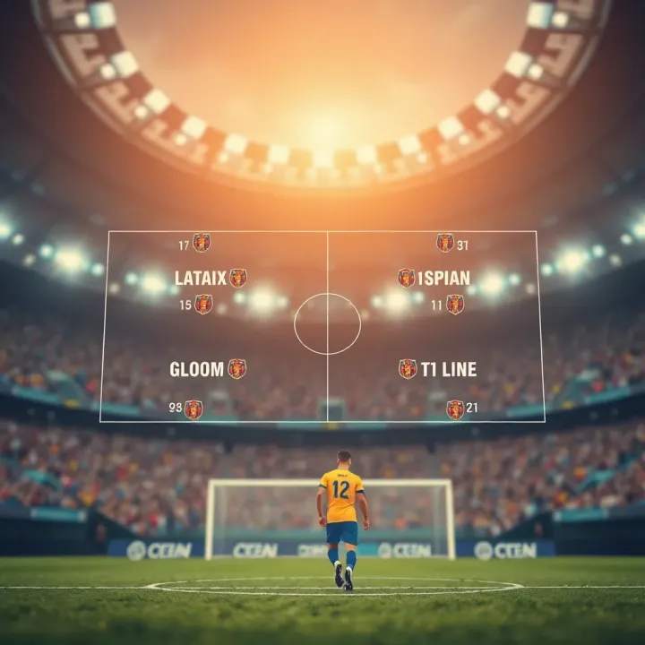 Conceptual Overview of Asian Handicap Betting in Football Diagram illustrating the concept of Asian handicap betting with football teams and adjusted goal lines