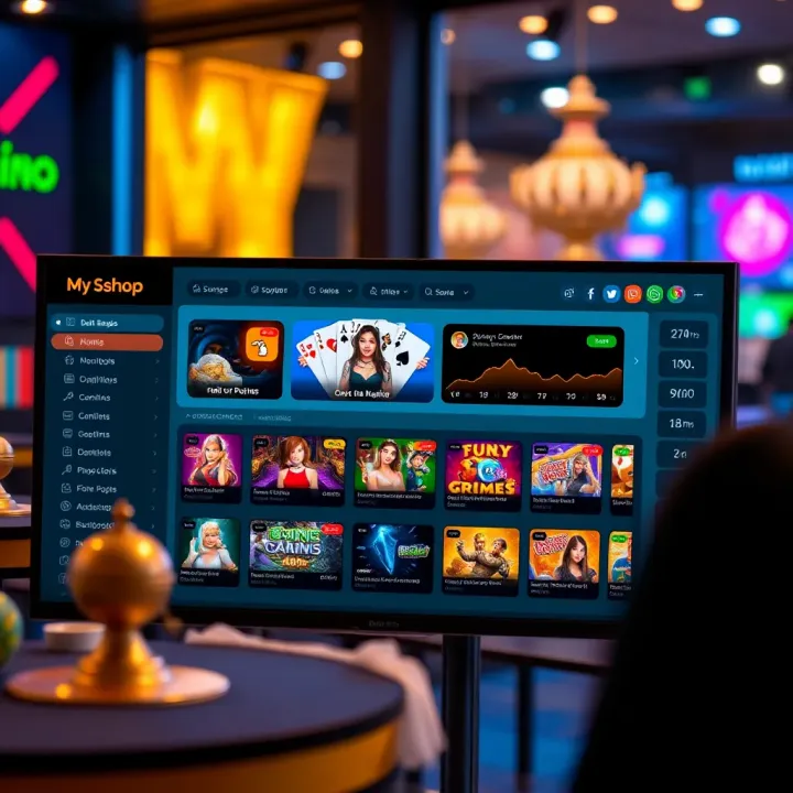 Dashboard showcasing StakeCasino gaming options and user interface