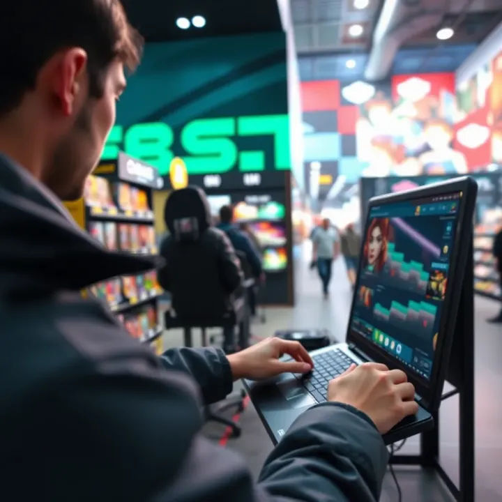 User browsing a digital gaming marketplace on StakeCasino platform