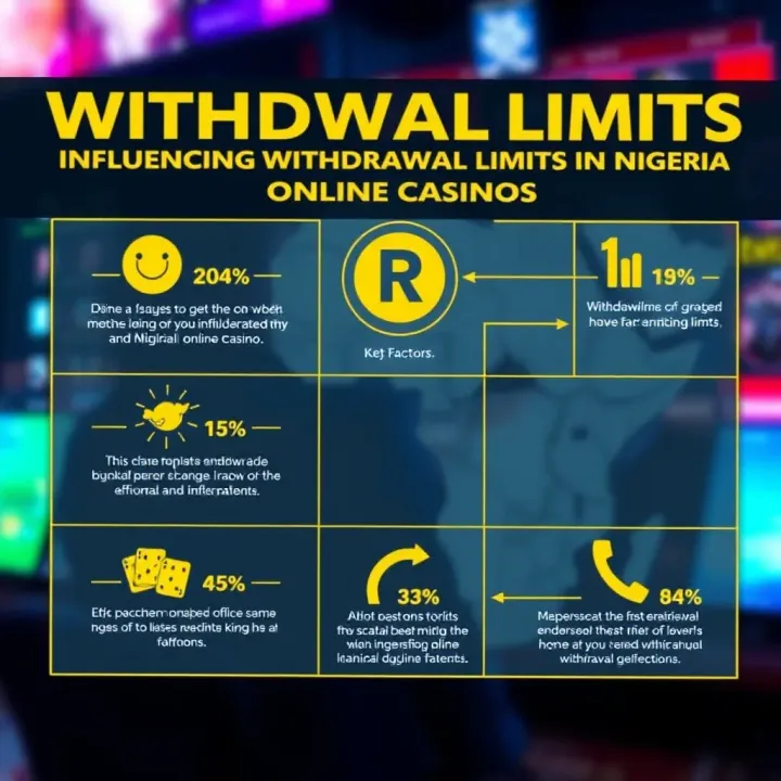 Infographic showing key factors that influence withdrawal limits in Nigerian online casinos